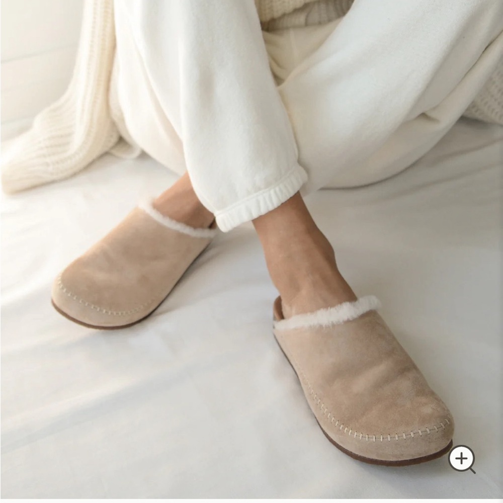 Jenni Kayne Shearling Lined Moc Clog Sz 9